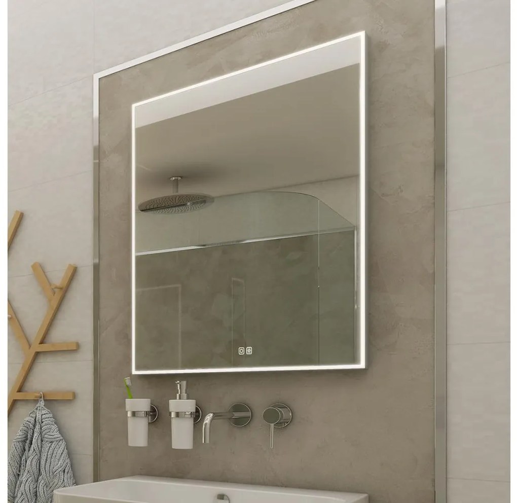 NIMCO ZP 13001VX - LED háttérvilágítású fürdőszobai tükör 3000–6500K 70x50 cm IP44