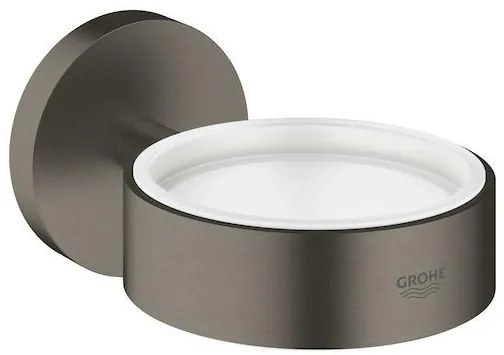 Grohe Essentials tartó pohár nélküli csiszolt hard graphite 40369al1 G40369AL1