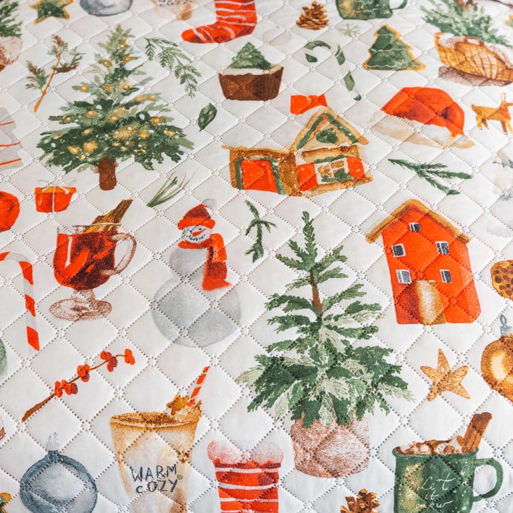 Ágytakaró FESTIVE MAGIC, színes kivitel Méret: 170 x 210 cm