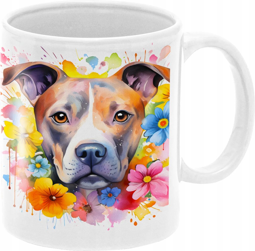 Pitbull Gyönyörű Kutyás Bögre Születésnapi Ajándék 330 ml Csomagolás