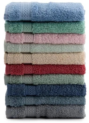 Törölközőkészlet 10 db-os Rainbow 30x55cm Több színben, kombináció A