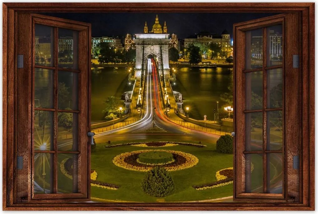 Poszterek 120x80 Lánchíd Tájkép