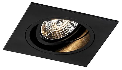 6 db Modern süllyesztett spot fekete állítható - Chuck 70