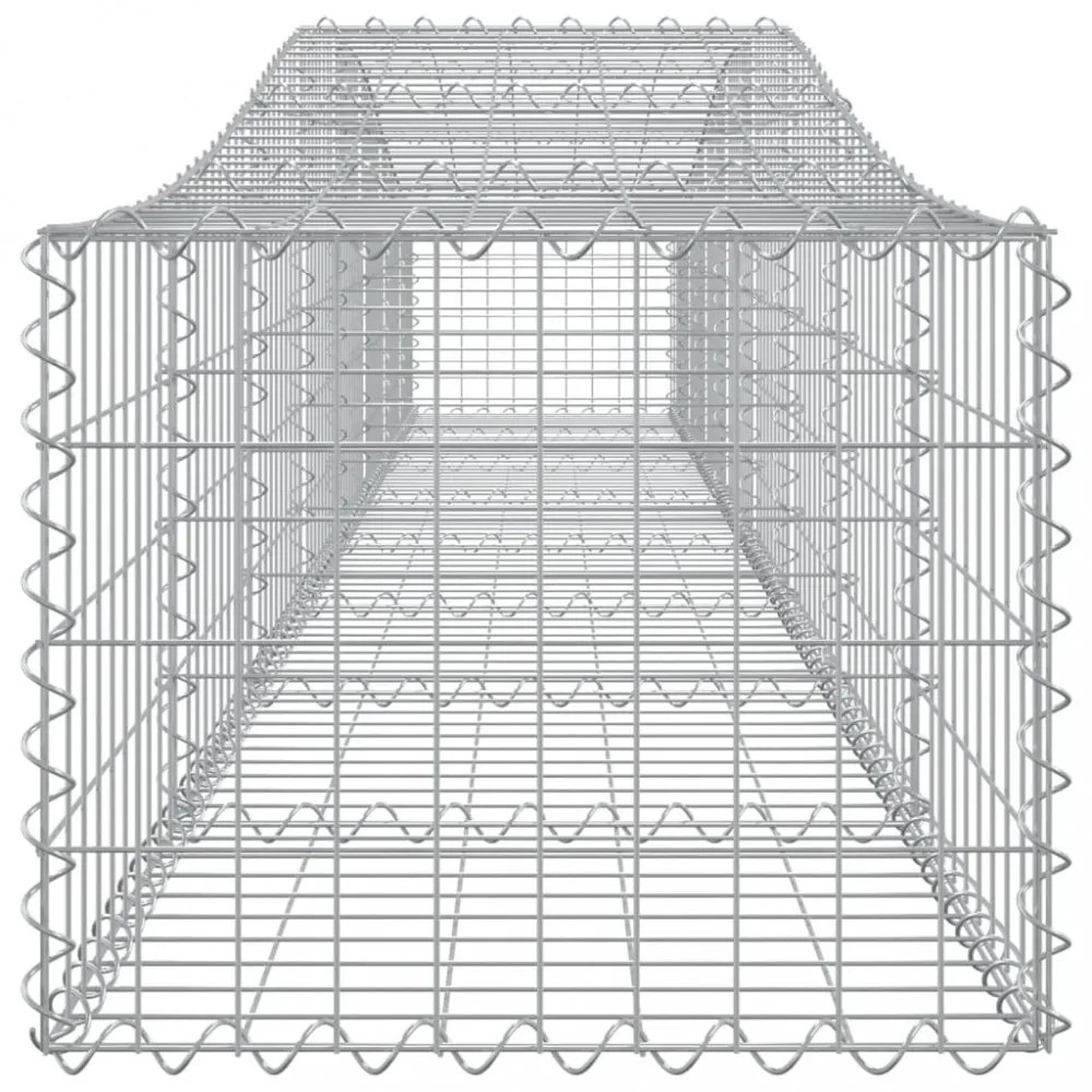 25 db íves horganyzott vas gabion kosár 400x50x40/60 cm