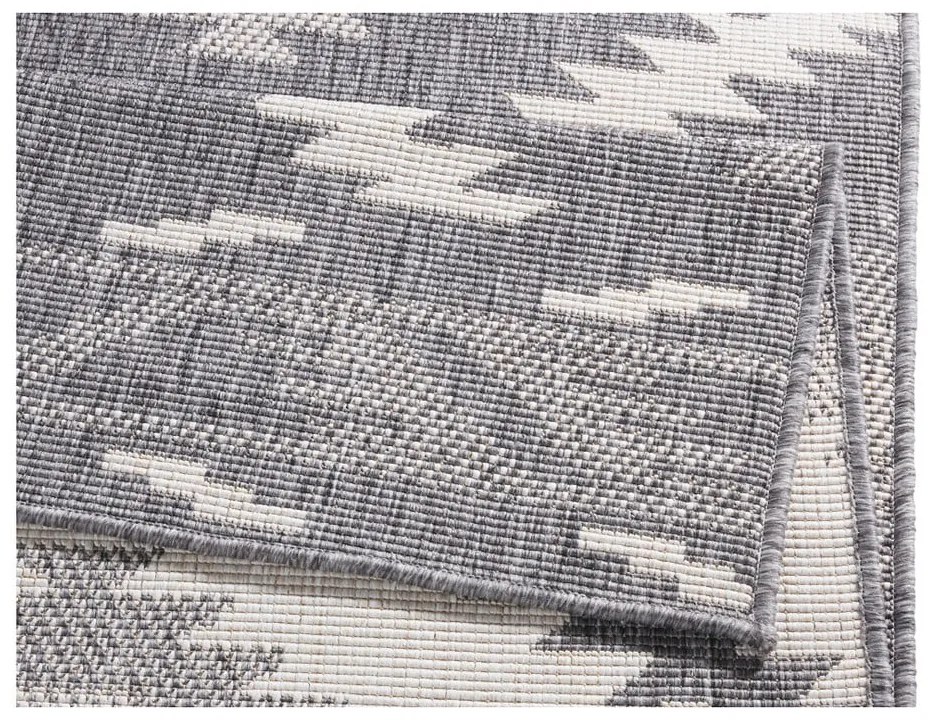 Malibu szürke-krémszínű kültéri szőnyeg, 170 x 120 cm - NORTHRUGS