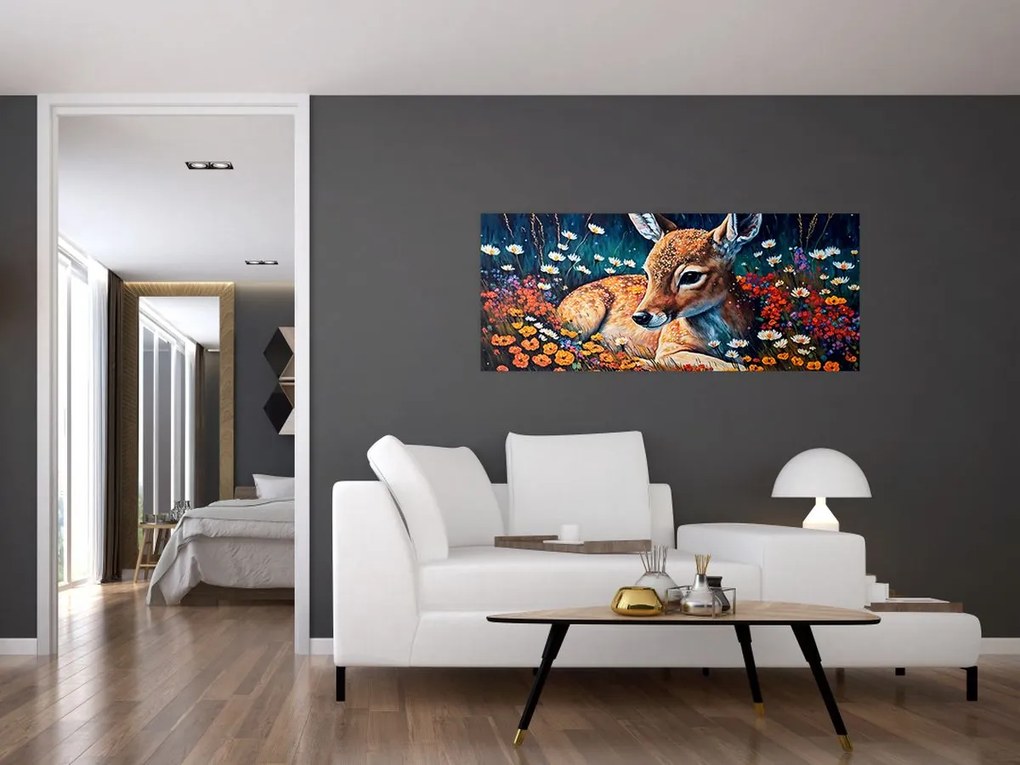 Kép - Festett szarvas (120x50 cm)