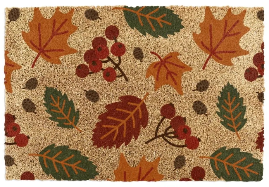 Kókuszrost lábtörlő 40x60 cm Autumn Leaves – Artsy Doormats