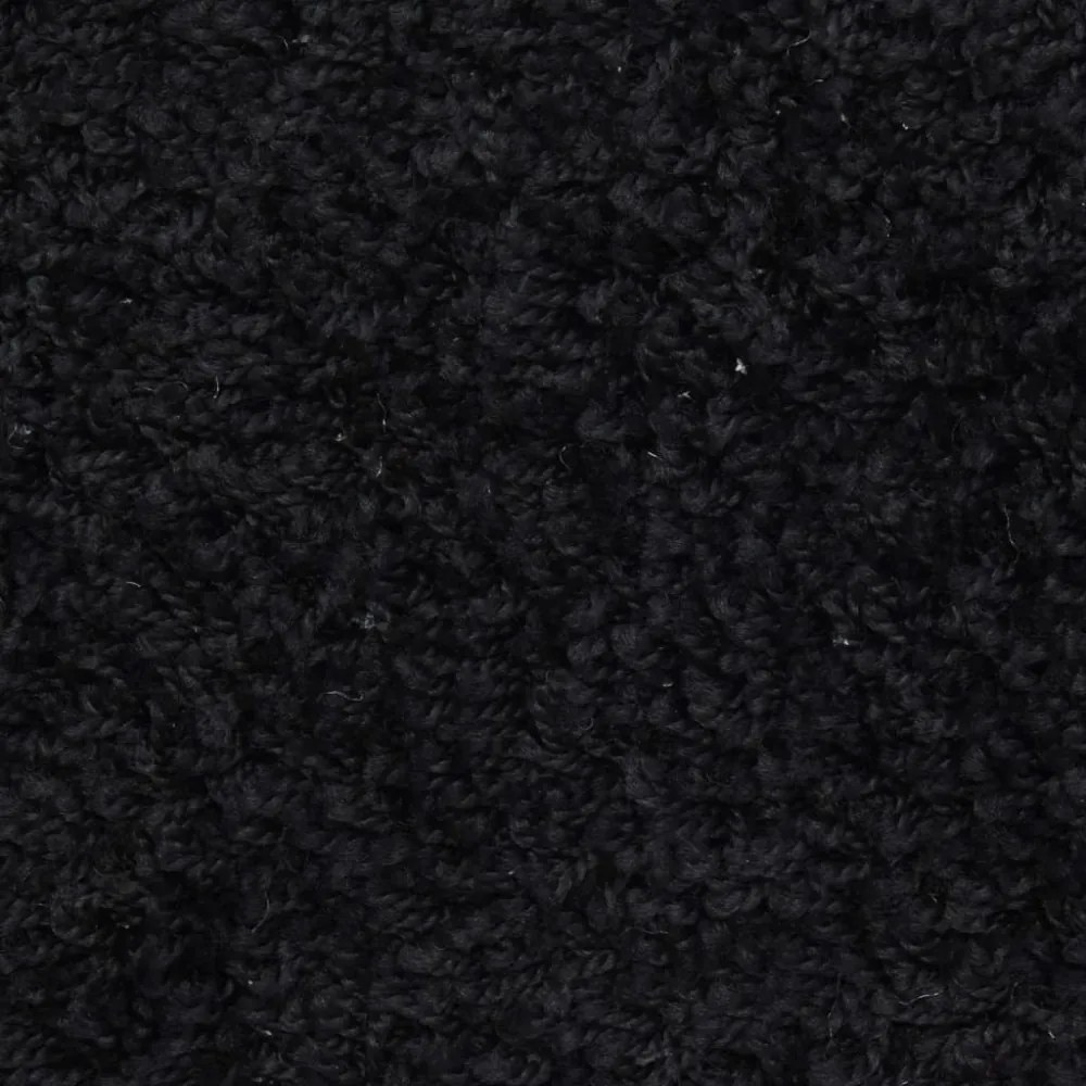 15 db fekete lépcsőszőnyeg 56 x 17 x 3 cm