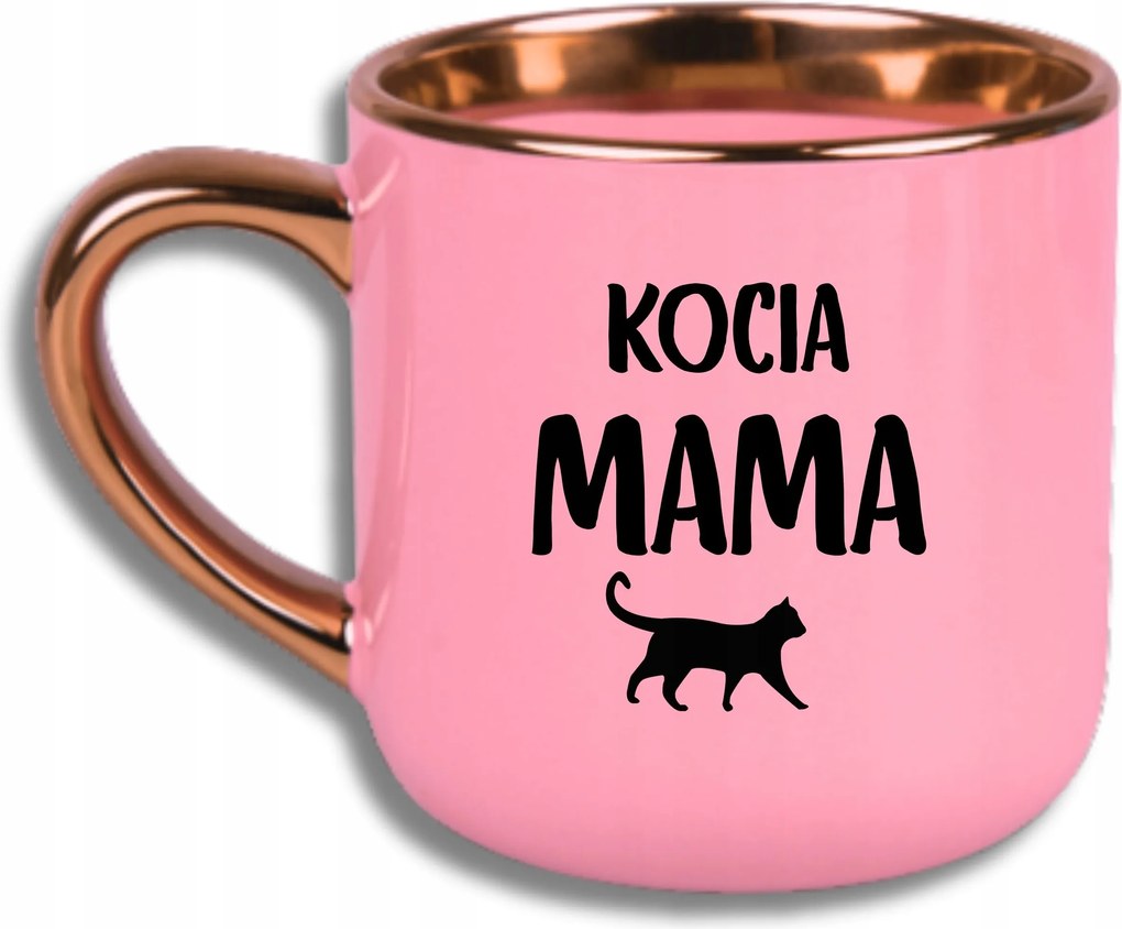 Bögre Rózsaszín Elegáns Nagy Vicces Ajándék Macska Mama