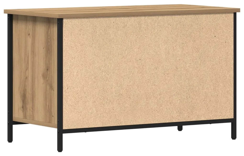 TV szekrény Mesteri tölgy 80x40x50 cm Mérnöki fa és acél