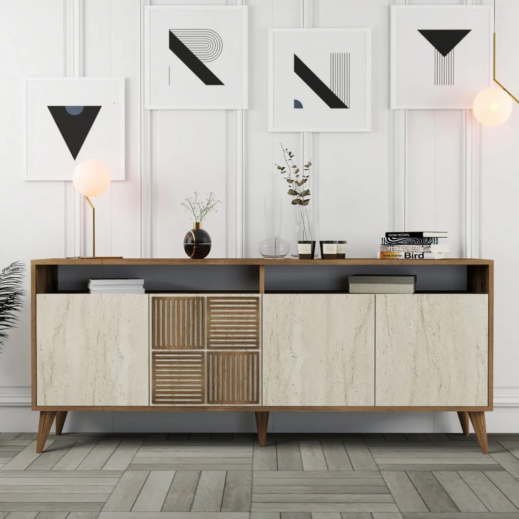 Milan - Walnut, Travertine