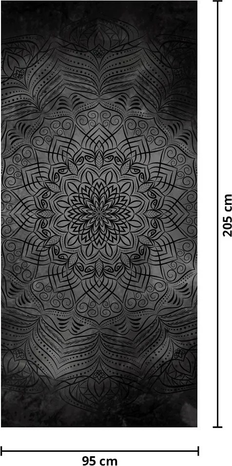 Fotótapéta ajtóra - Misztikus mandala (95x205cm)