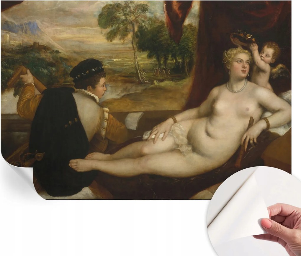 Öntapadós tapéta Fali furnér 3D hatás Relaxáló jelenet 152x104 cm