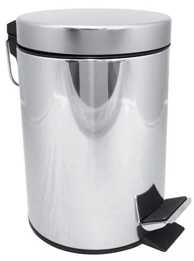 Szemetesvödör 17x25,5 cm, rozsdamentes acél/ezüst