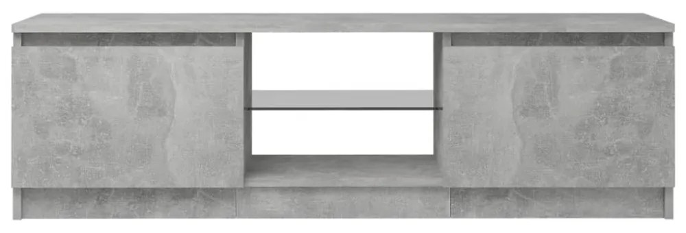 szürke TV-szekrény LED-világítással 120 x 30 x 36 cm