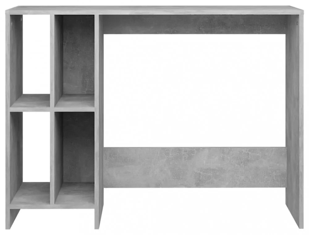 betonszürke szerelt fa laptopasztal 102,5 x 35 x 75 cm