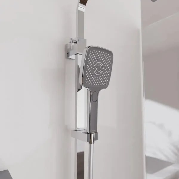 Schütte 60531 - OCEAN l. termosztátos csaptelepes zuhanyszett, króm/antracit