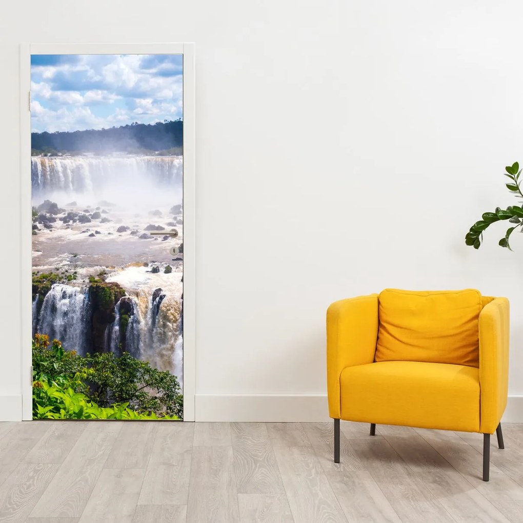 Fotótapéta ajtóra - Vízesések, Iguassu (95x205cm)