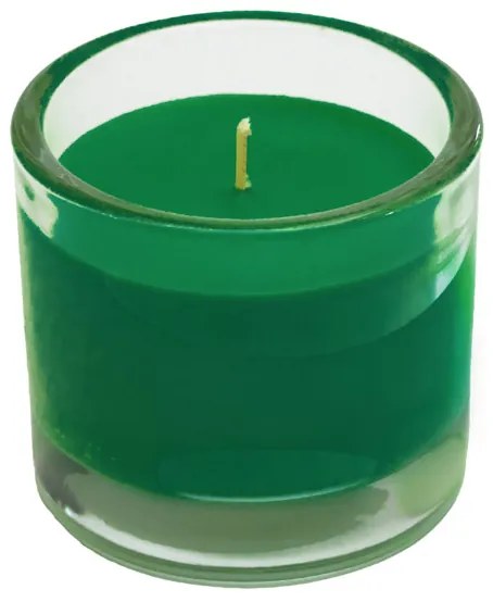 Üveggyertya MINNESOTA GREEN 9 cm sötétzöld