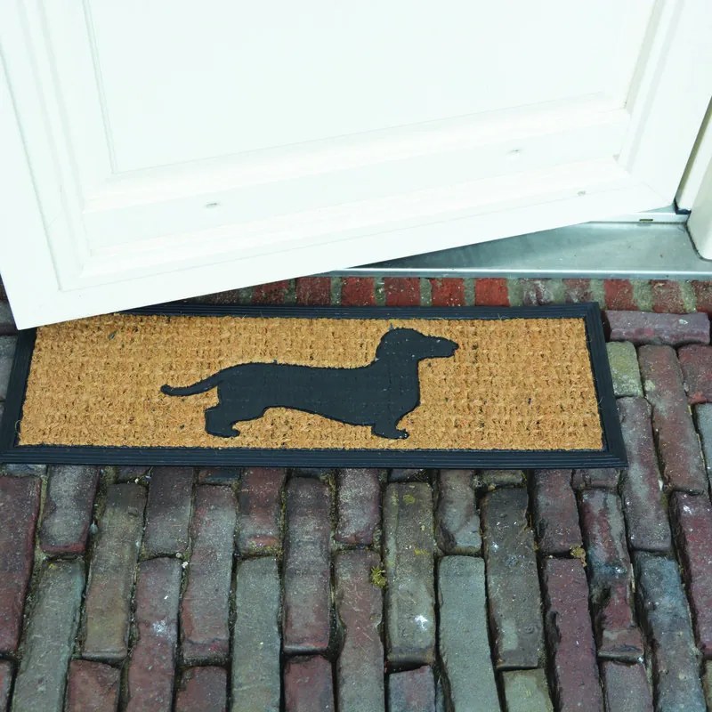 Tacskós kókuszrost és gumi lábtörlő, 75 x 25 cm