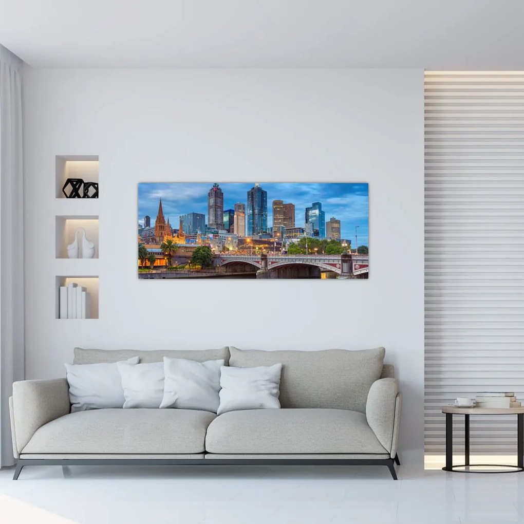 Melbourne város képe (120x50 cm)