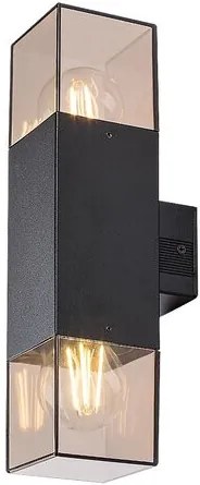 RÁBALUX 77081 LOANDA Modern Kültéri Fali Lámpa Fekete E27 IP44