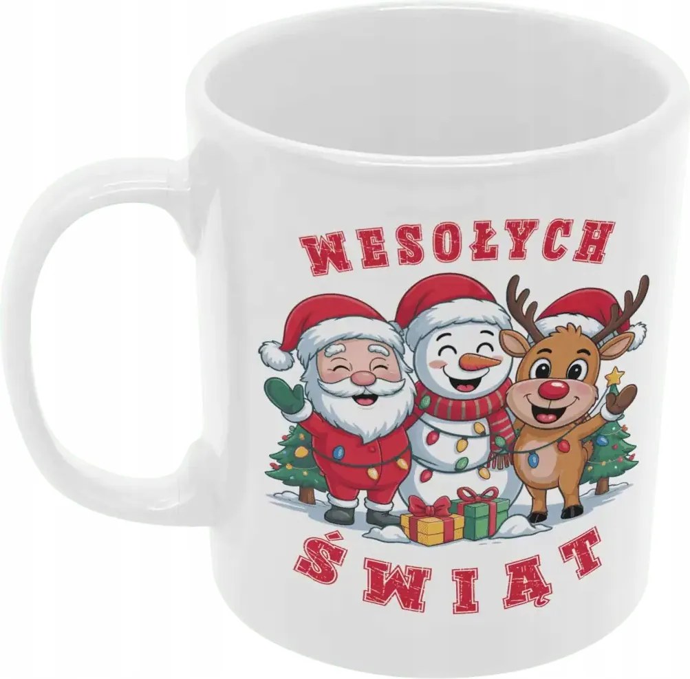 Karácsonyi bögre Mikulás rénszarvas