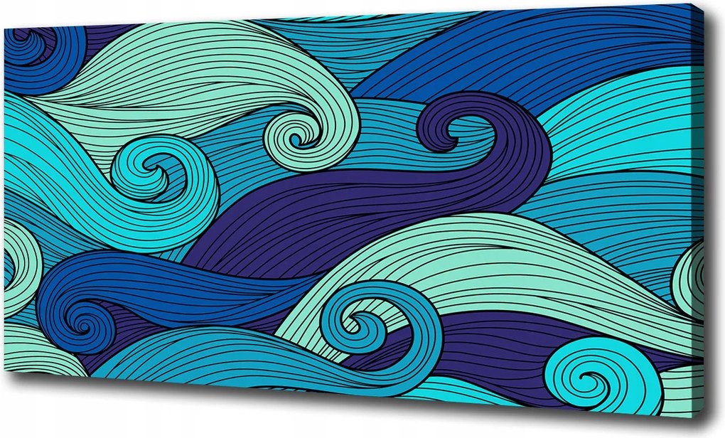 Vászonkép Absztrakt hullámok 100x70 cm