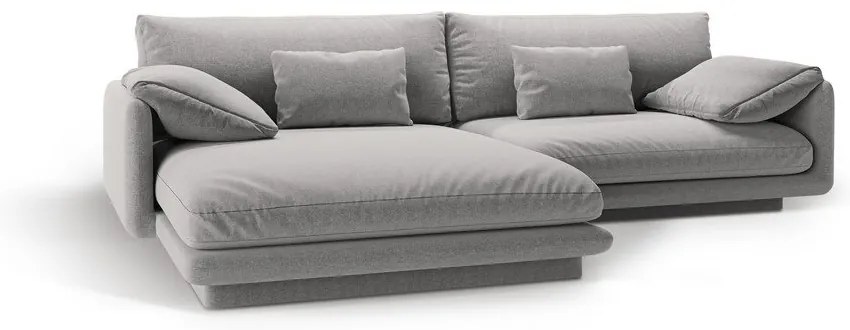 Világosszürke sarokkanapé (bal oldali) Torino – Micadoni Home