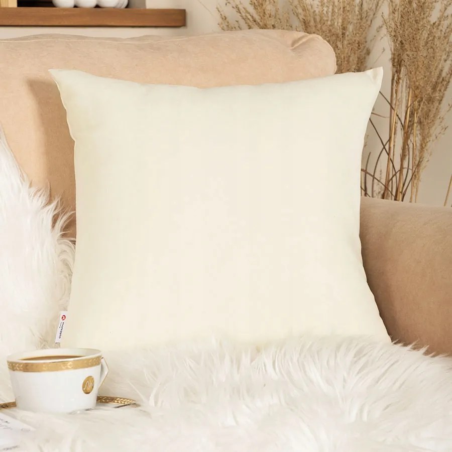 Milas Párnahuzat, 45x45cm, 002 sötét krémszínű Lengyelországban varrva