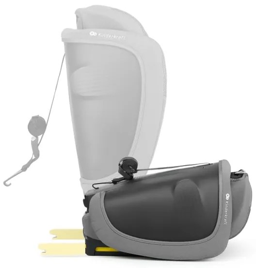 KINDERKRAFT - Autósülés FIX2GO i-Size 76-150 cm szürke