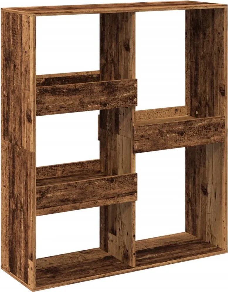 vidaXL antik fa színű térelválasztó könyvszekrény 100 x 33 x 115 cm
