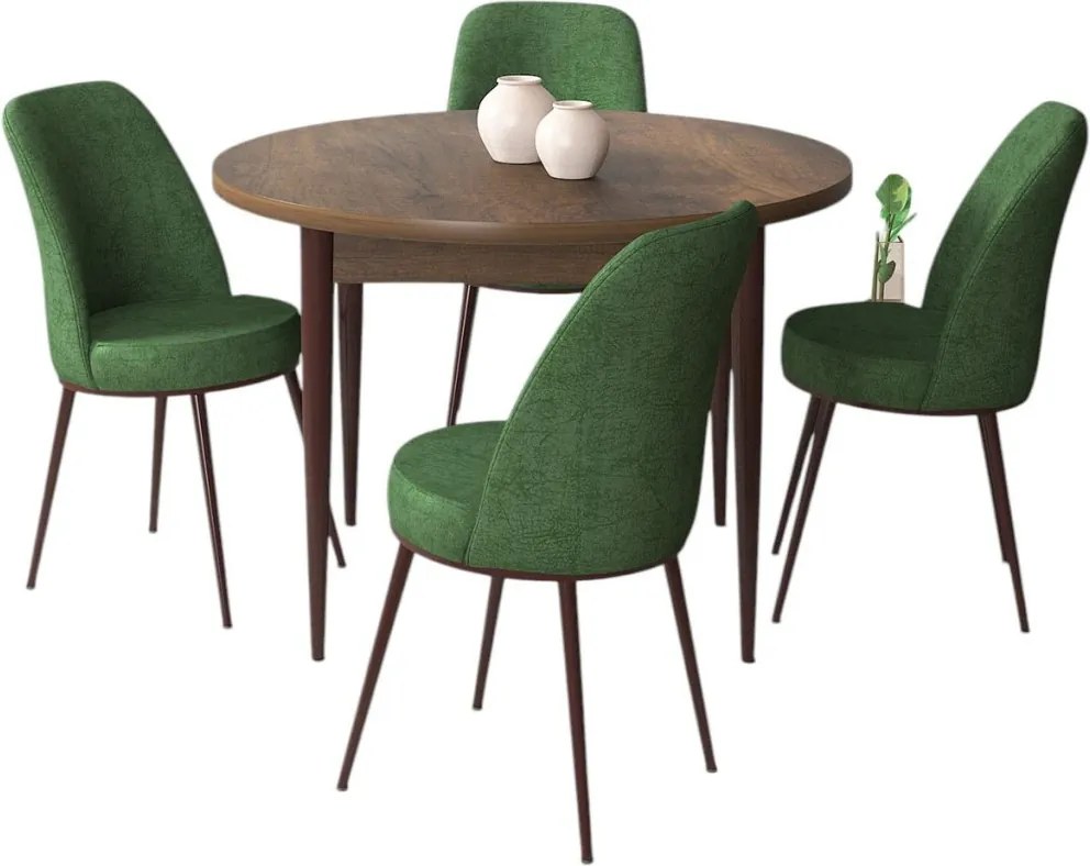 Tor étkezőgarnitúra, barokk-khaki, 90 cm