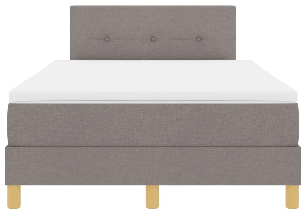 Box Spring Ágy Matraccal, Topszínű, 120x200 cm, Szövet