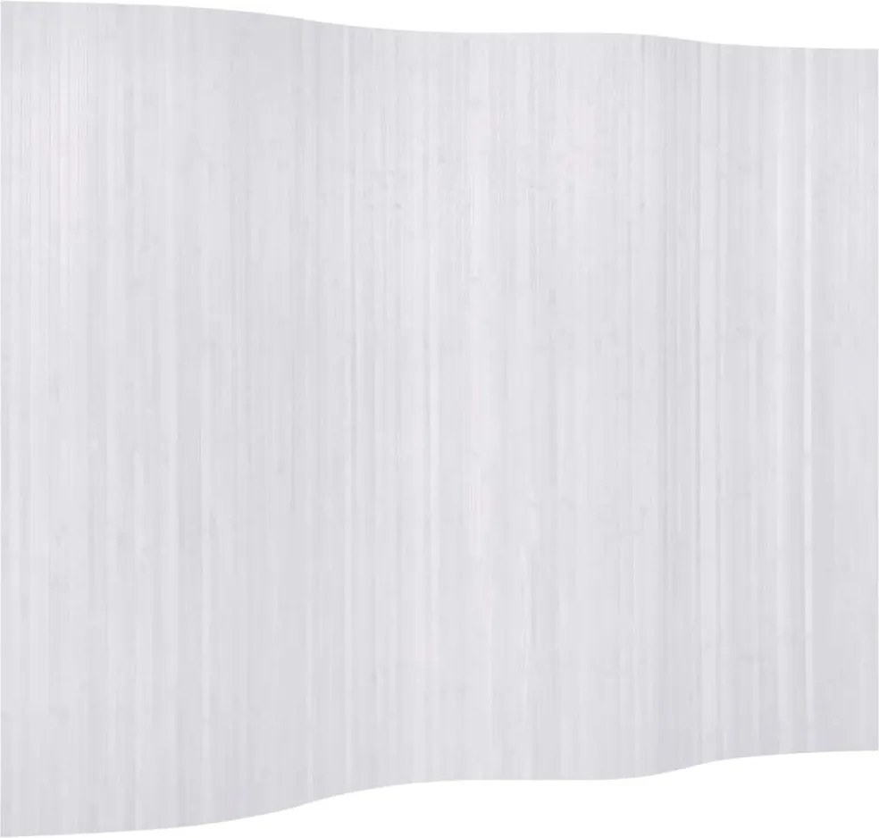 vidaXL fehér bambusz paraván szélessége 250 cm magassága 165 cm