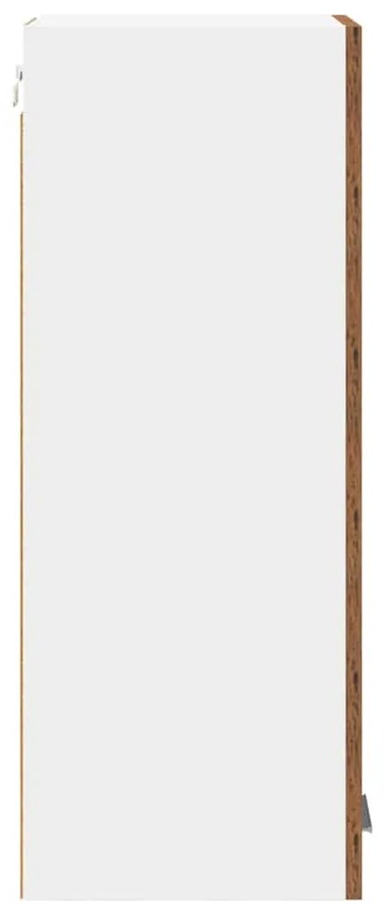 Függő szekrény Riga 2 pcs Régi fa és fehér 30 x 31 x 80 cm