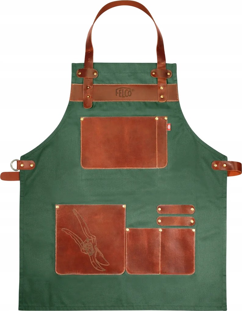 Kertészeti kötény bőrből és vászonból Felco 490 #FelcoLovers