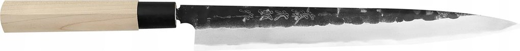 Japán kés Yanagiba 270 Tojiro Black Hammered Shirogami#2 T-1125