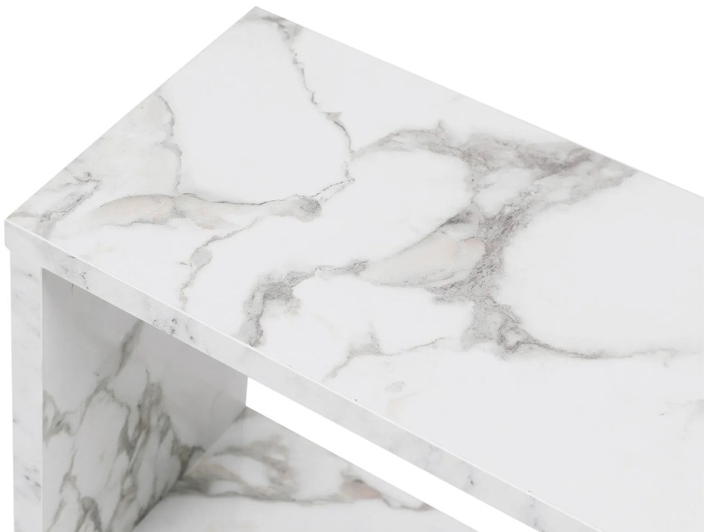 Kis asztal Life - Fehér, Marble