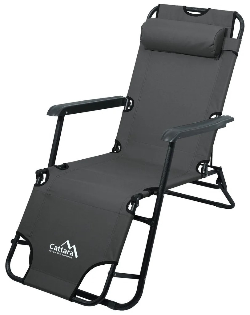 Cattara 13513 Összecsukható nyugágy Comfort,antracit, 155 x 61 cm