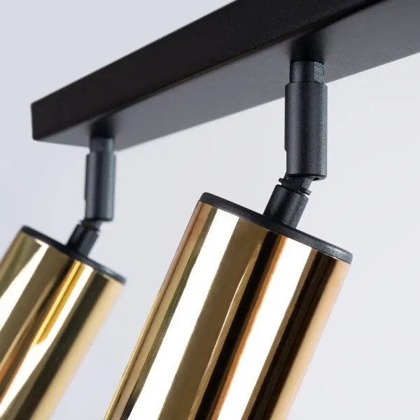 Sollux SL.1384 - Spotlámpa WINX 3xGU10/10W/230V fekete/arany