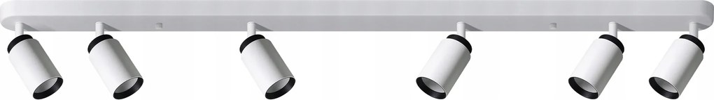 Edo Fali lámpa Spot Malga 6 Duo Led GU10 lámpatest fehér-fekete