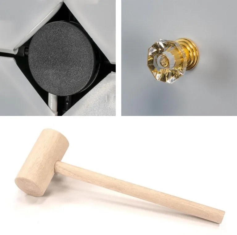 Gazdaságos kialakítású fiókos polc fekete és fehér