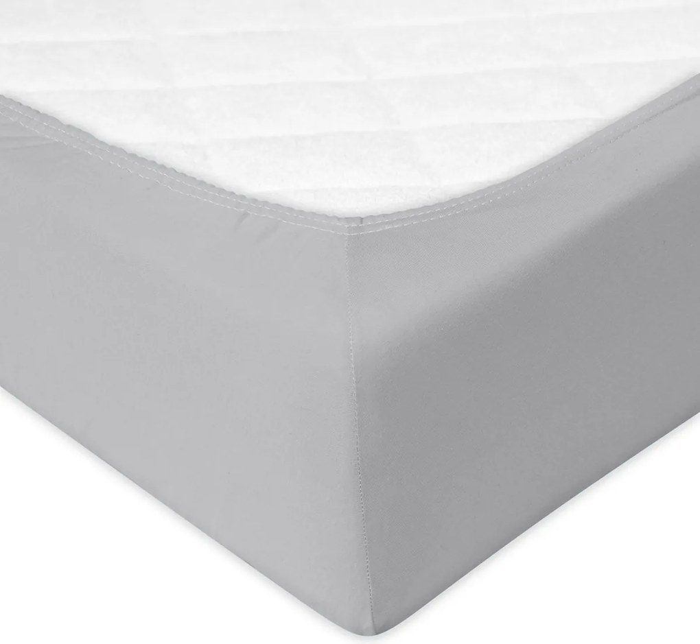 Matex Bamboo vízálló lepedő világosszürke, 80 x 160 cm