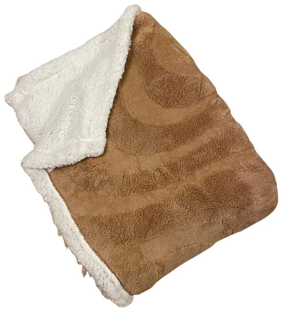 Luxus báránytakaró bézs mikroplüssből 200x230cm TiaHome