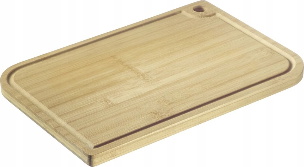 Vágódeszka gyümölcslétartó horonnyal, 33x23 cm