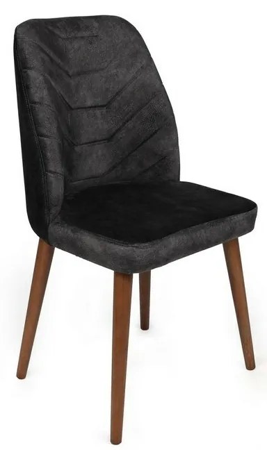 Dallas Anthracite and Walnut étkezőszék szett, 2db