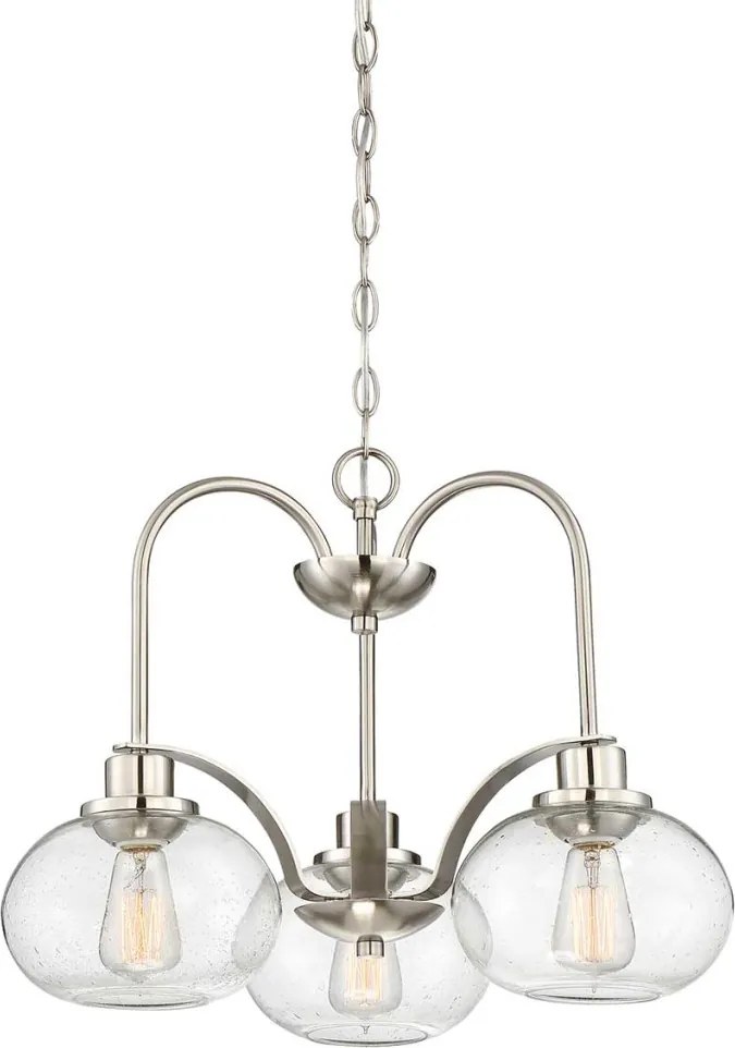 ELSTEAD QZ-TRILOGY3-BN QUOIZEL Glamour Csillár Polírozott nikkel E27 IP20