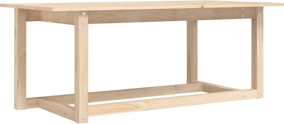 vidaXL tömör fenyőfa dohányzóasztal 110 x 55 x 45 cm