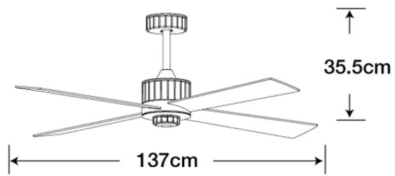 Lucci air 213171 - LED Mennyezeti ventilátor NEWPORT fa/fehér/bézs + távirányító